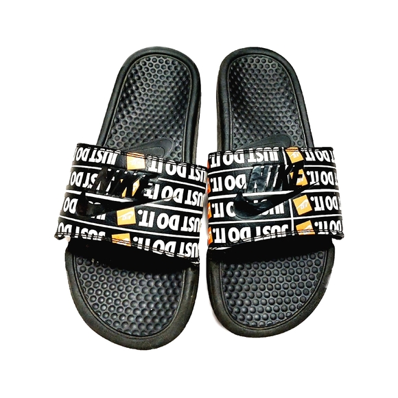 Nike Mens Nike Men's Benassi Jdi Print Black/Black Sz 8 631261-016 - Picture 2 of 4